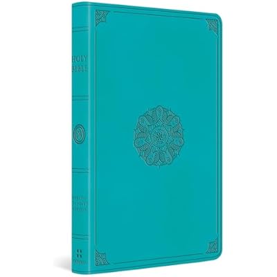 ESV Large Print Value Thinline Bible (TruTone, Turquoise, Emblem Design)
