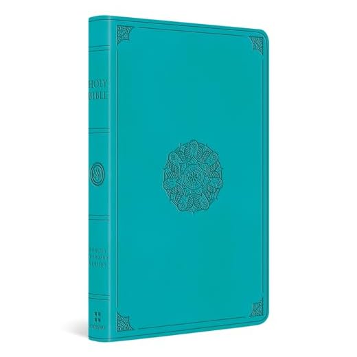 ESV Large Print Value Thinline Bible (TruTone, Turquoise, Emblem Design)