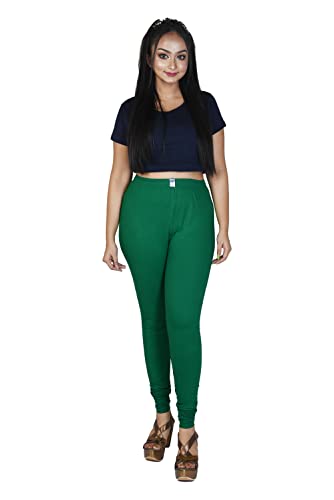 Image of Le-Soft Ladies Cotton Legging | Buttery Soft Stretchy Fit | Churidar Length | Leggings for Women and Girls | Small - 3XL Plus