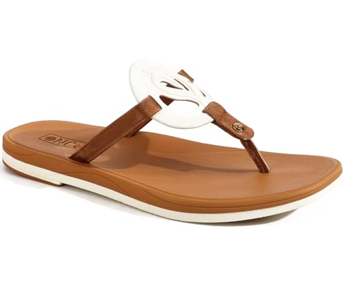 Image of ONCAI Womens Flip Flops Fashion Flat Sandals Summer Vacations Casual Cute Slip On Dressys Sandals for Woman Size 6-11