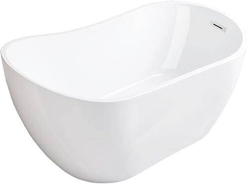 WOODBRIDGE BTA1507-BN-Drain O  bañera de almohada 54 pulgadas níquel cepillado