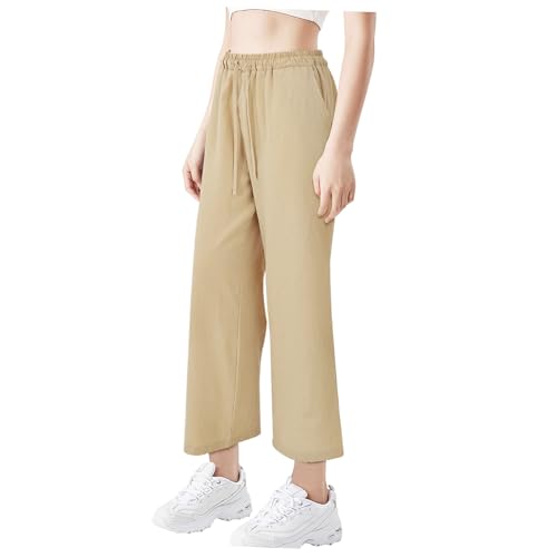 Pantalon respirant femme taille haute confort été jogging XL