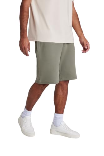 Image of Animal Driver Mens Jogger Shorts - Soft & Breathable Pants with Elastic Waistband & Pockets, Snug Fit - Spring, Summer, Beach, Walking & Outdoors Khaki M