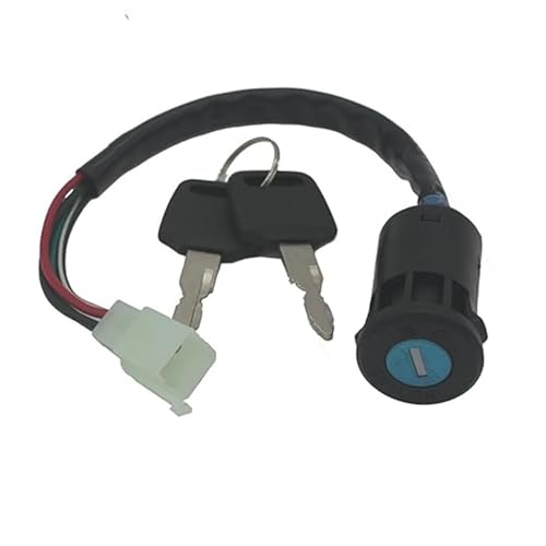 pour 50/110/125/150/200/250cc pour Quad ATV Interrupteur D'allumage De Moto À 4 Fils Verrouillage Clé Neiman contacteur à clé