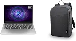 Kit Lenovo - Notebook Gamer Lenovo LOQ E Core i5-12450HX, 8GB, 512GB SSD, RTX 3050 6GB, 15.6" 144Hz, Linux 83MES00100 + Mochila para Notebook Preta