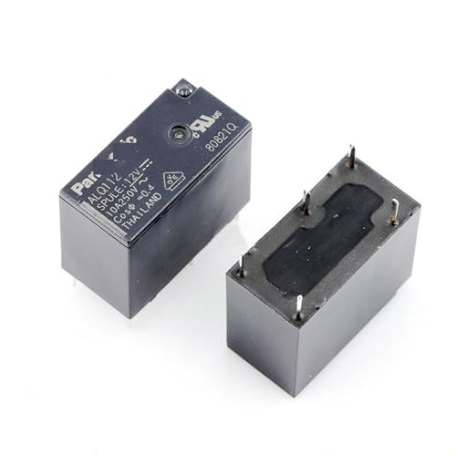 Relé ALQ112 de tipo electromecánico miniatura para soldar en PCB de 5 pines 12V y 10A