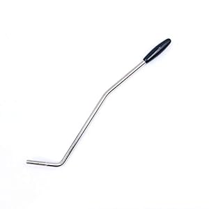 Alnicov 5mm Tremolo Arm Draad Tremolo Arm voor ST Squier Elektrische Gitaar Chrome met Zwarte Tip