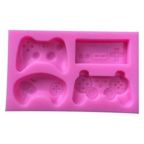 TOSSPER Game Controller Mold, Mini Silicone Video Game Controller Mold Gamepad Fondant Mold for Candy,Chocolate, Cake Decoration, Resin, Clay Cover