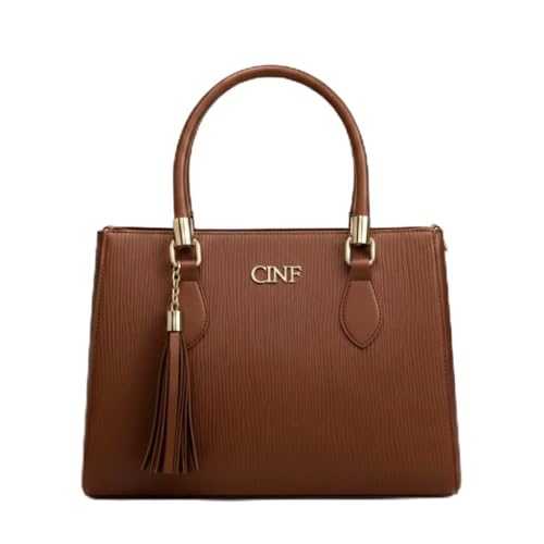 Bolsa Feminina De Ombro Alça De Mão E Transversal De Lado (Caramelo)