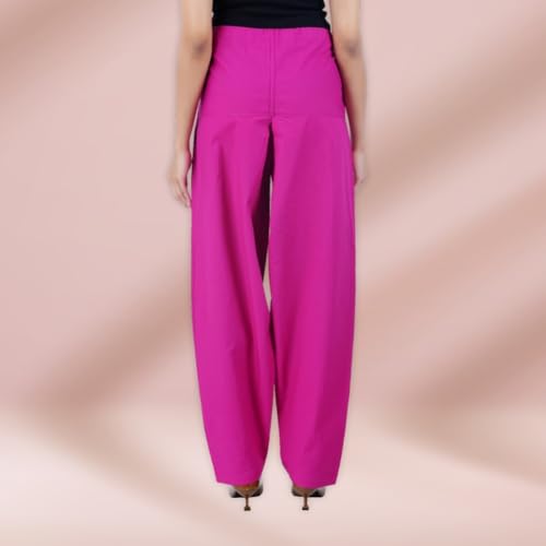 Image of Happy Bunny Salwar Pant - Modern Style Pure Cotton for Women - Ethnic Semi Patiala Trouser - Office,Home - All Day Comfort Wear with Drawstring