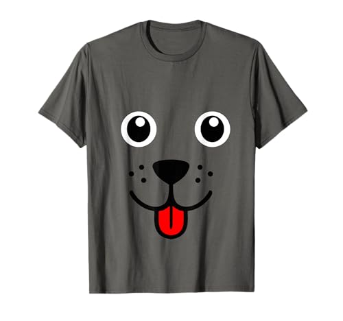 Funny Dog Puppy Emoticon Face T-Shirt