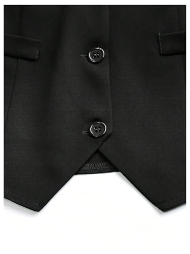 Floerns Women's Elegant Button Down Vests V Neck Sleeveless Business Casual Jackets4
