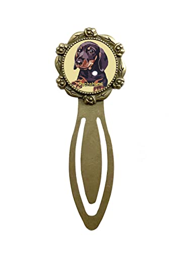 ダックスフント YE ブックマーカー 犬 クリップ イヌ ブックマーク しおり 犬