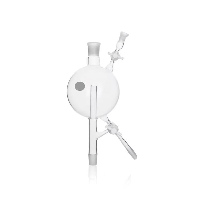 Solvent Distillation Head | Three-Way PTFE Piston | Laboratory Glassware for Solvent Processing(1000ml 24X24X14X14)
