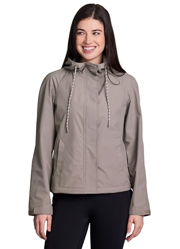 Avalanche Women's Rain Jacket, Quick Drying Thermal Fleece Lined Rain Coat with Pockets