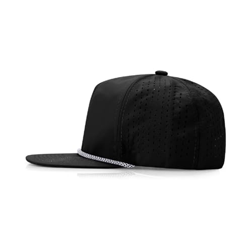 Image of Quick Dry Fit Baseball Cap - Water Repellent Sun Hat for Fishing, Running, Hiking, Golf, Surfing, Sailing, Boating