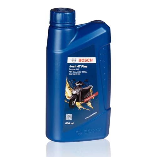 Image of Bosch Engine Oil F002H20917 Josh 4T 10W 30 API SL, Mineral Oil for Motorcycle Bikes and Scooters, 1 Litre