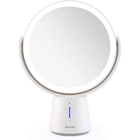 Auxmir Kosmetikspiegel Schminkspiegel LED Beleuchtet Cover