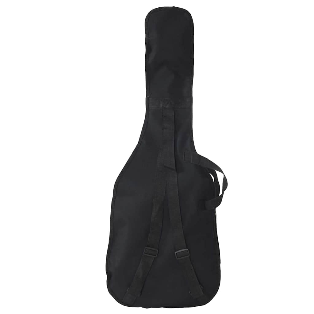 Bas elektryczny dla początkujących, czarny 4/4 46 cala z torbą, gitara basowa z litego drewna, stroik, kostka, kabel audio, pasek do noszenia do lekcji, ćwiczeń, studia, zespołu i występów