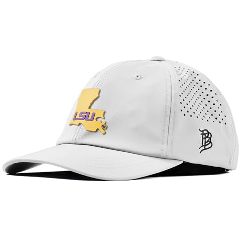 Branded Bills Officially Licensed x LSU Tigers Performance Dad Hat miniatura 1