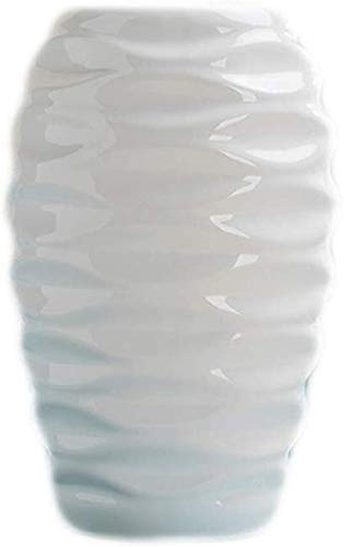 Vase en porcelaine MU blanc, décoration florale hydroponique et objet d'art meuble TV salon