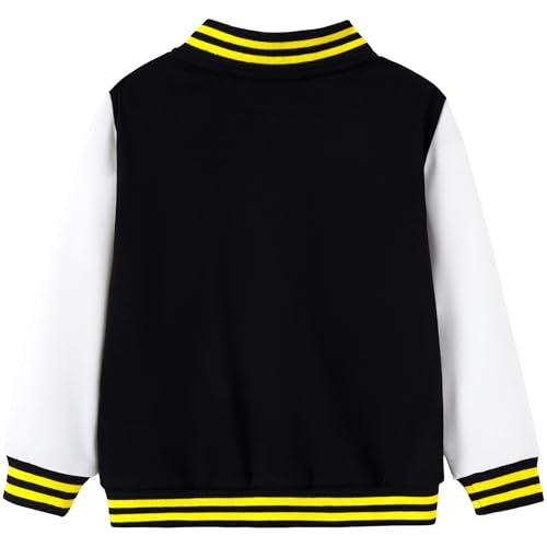 Image of Disney Marvel Bomber Jacket Spider Man Toy Story Cars Varsity Cardigan2-13Y | Officially Licensed Snap Button Coat,Fall Star Wars Graphic Cloth Top,Hulk Venom Stitch Mickey Lightning Mcqueen Kids Apparel