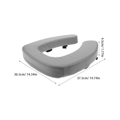 Cojín Elevado para Asiento de Inodoro FOMIYES, Impermeable y Acolchado, Gris, para Personas Mayores y Usuarios con Discapacidad miniatura 2
