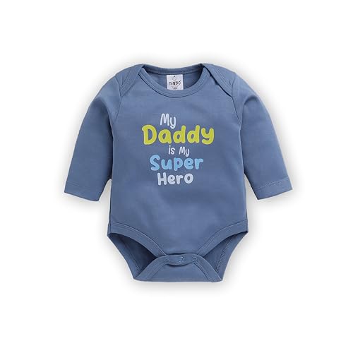 Image of TINYO Boy's Letter Print Regular Fit Bodysuit for Baby Kids