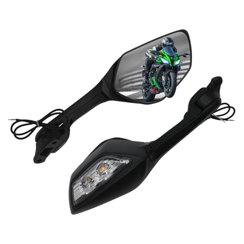 Espejos retrovisores para Kawasaki Ninja ZX10R 2016-2023 con intermitentes integrados