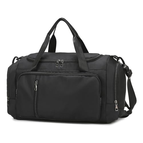 ボストンバッグ 【リュックにもできる】 乾湿分離 シューズ収納付き 大容量 軽量 4WAY 旅行 修学旅行 部活 ジム スポーツ 海外 旅行バッグ メンズ レディース 中学生 高校生 リュック ゴルフ 男女兼用 (ブラック)