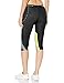 SKINS Women's DNAmic Compression 3/4 Capri Tights, Black/Limoncello, Small