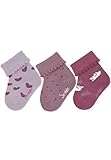 Sterntaler Baby - Mädchen Baby Socken Baby-socke 3er Pack Mäuse, Flieder, 14