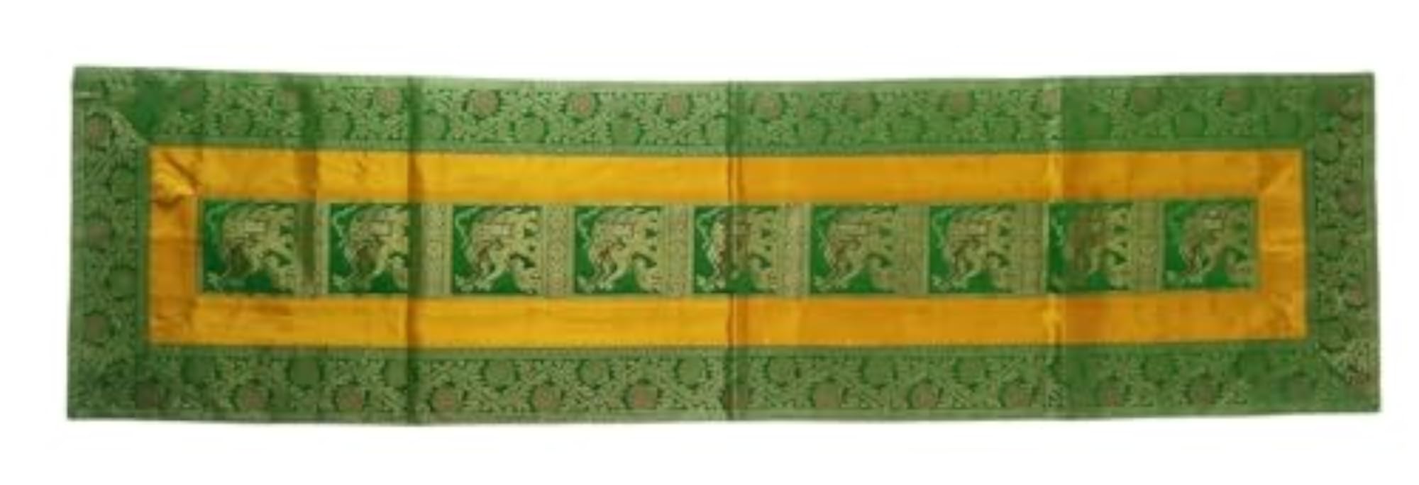 Silk Dining Table Runner Elephant Design