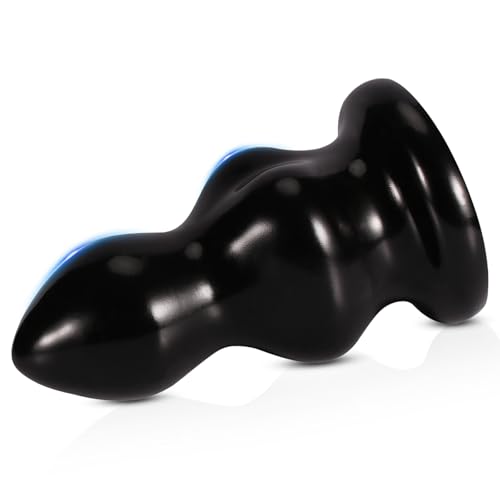BDSMAGE Plug anale con ventosa, Palline Anali Butt Plug Giocattoli Sessuali per Donne Uomini Coppie, Masturbatore Anale Plug Dilatatori Anali SexToy (S)