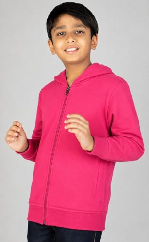 Image of ADBUCKS Unisex Fleece Cotton Zipper Sweatshirt with Hoodies for Boys and Girls