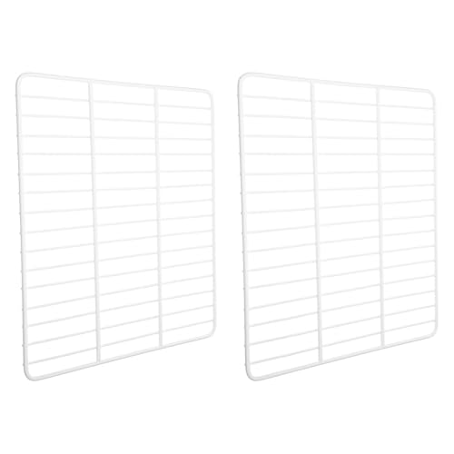 LABRIMP 2 Piezas Organizador de Congelador Resistente sin Metal Divisor de Compartimentos para Alimentos Estante de Malla para Nevera para Supermercado y Tienda de Helados Diseño