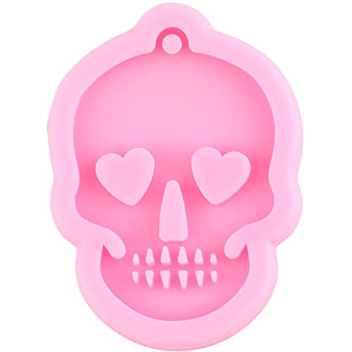 Miyahouse Halloween Keychain Silicone Molds Skull Face Skeleton Hand Skull Head Keychain Resin Mold Polymer Clay Mold With 20 Key Rings For Diy Necklace Pendant Resin Crafting Making Set Of 26 #TOP3