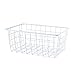 Arbougstg Panier de Rangement, unités de Fil métallique de Rangement pour la Cuisine Salle de Bains Épicerie Fruit Basket Bureau Organisateur, Noir