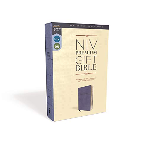 Niv, Premium Gift Bible, Leathersoft, Navy, Red Letter Edition, Comfort Print: The Perfect Bible for