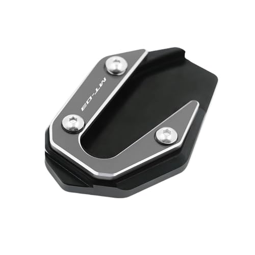 Support latéral pied MT-03 plaque agrandie extension béquille moto 17-21