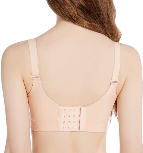 Cahl&Fauo Longline Bustier Bra For Women Lightly Beauty Back Soft Comfort Everyday Bras Nude 38C #TOP3