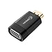 Doitby HDMI to VGA Adapter 1080P Gold-Plated HDMI to VGA Converter for Computer Laptop PC Monitor Projector HDTV Xbox and More - Black