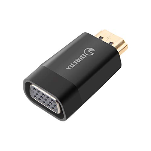 Doitby HDMI to VGA Adapter 1080P Gold-Plated HDMI to VGA Converter for Computer Laptop PC Monitor Projector HDTV Xbox and More - Black