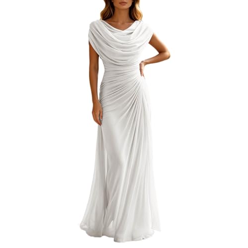 Robe d'été sans manches fluide et anti-plis pour rester élégante lors d'un mariage