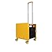 LOLPIP Chariot Roulant Pliable avec Poignée Rétractable en Acier Inoxydable Grande Capacité 48l, 4 Roues Pivotantes Détachables À 360° pour Le Shopping
