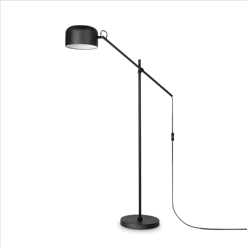 Paco Home Pendelleuchte Stehleuchte Hängelampe Deckenleuchte Deko Wohnzimmer Leselampe Büro Innen Modern Stylisch E27, Farbe:Schwarz, Leuchtenart/Farbe:Stehleuchte - Schwarz