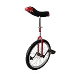 Green Slide Einrad, 45,7 cm, Produktreihe Nova Rot, Lernen (runde Gabel), Felge, Aluminium, bequemer Sattel verstellbar mit Griff