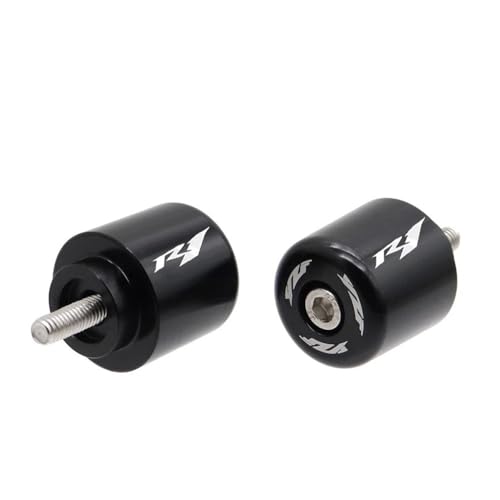 Tapones manillar Yamaha R1 contrapesos antivibración YZFR1 extremos puños moto carretera negros