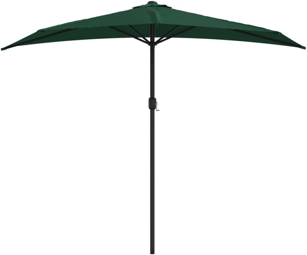 Garden parasols Balcony Parasol with Aluminium Pole Half Patio Umbrella Canopy Shade Outdoor parasols
