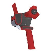 Rote Handabdichtung, ergonomisches Design, einfache Bedienung und Spannungseinstellung, ideal zum Versiegeln von Paketen und zum Sichern von Sendungen.